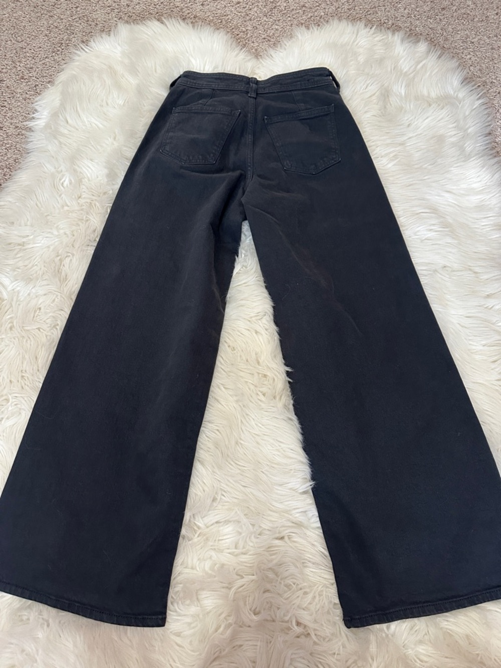 NWT Universal Thread Sailor Black Wide-Leg High-Rise Jeans - Picture 4 of 4